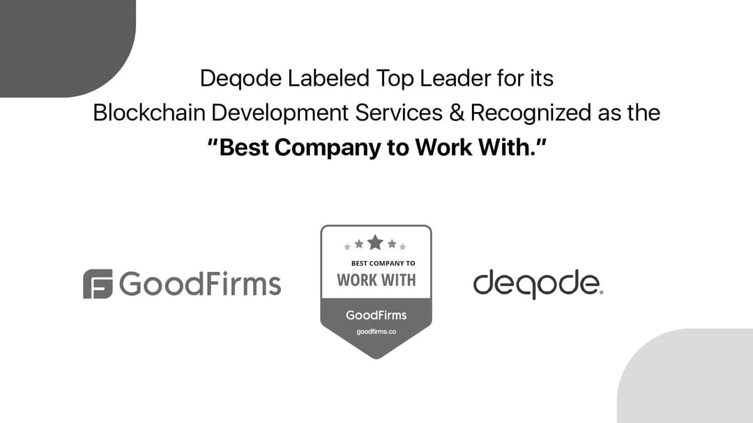 Deqode Recognized by GoodFirms as the Best Company to Work With